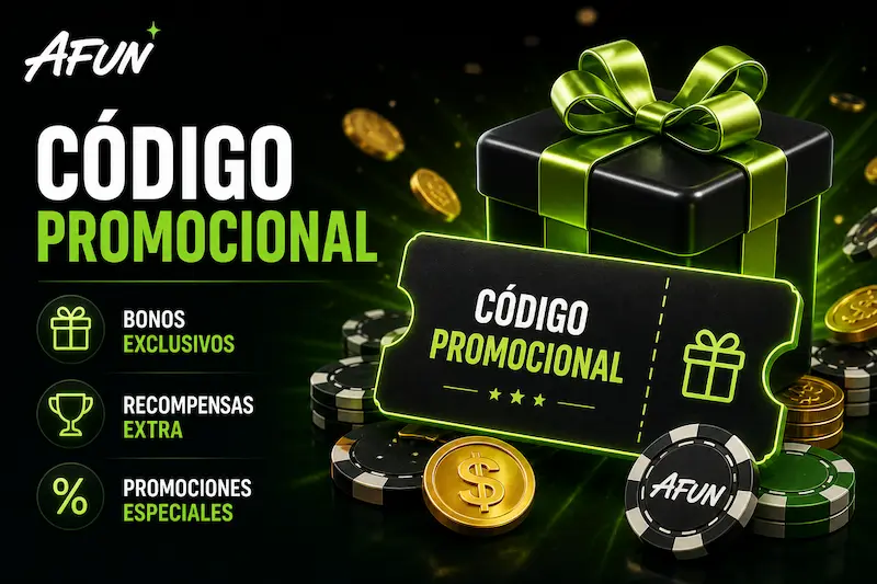 Código promocional Afun con bonos exclusivos y promociones